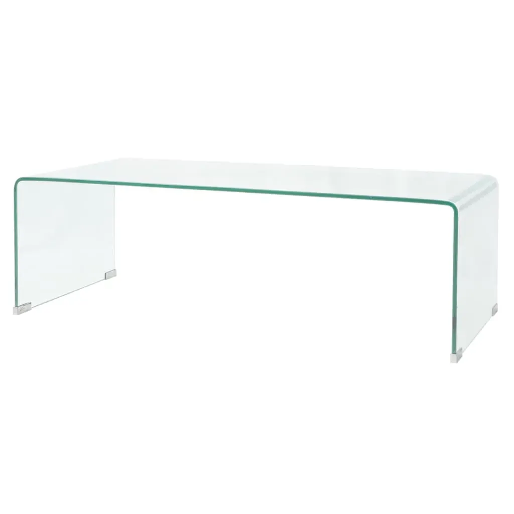 Coffee Table Tempered Glass 98x45x30 cm Clear Coffee Table Tempered Glass 98x45x30 cm Clear