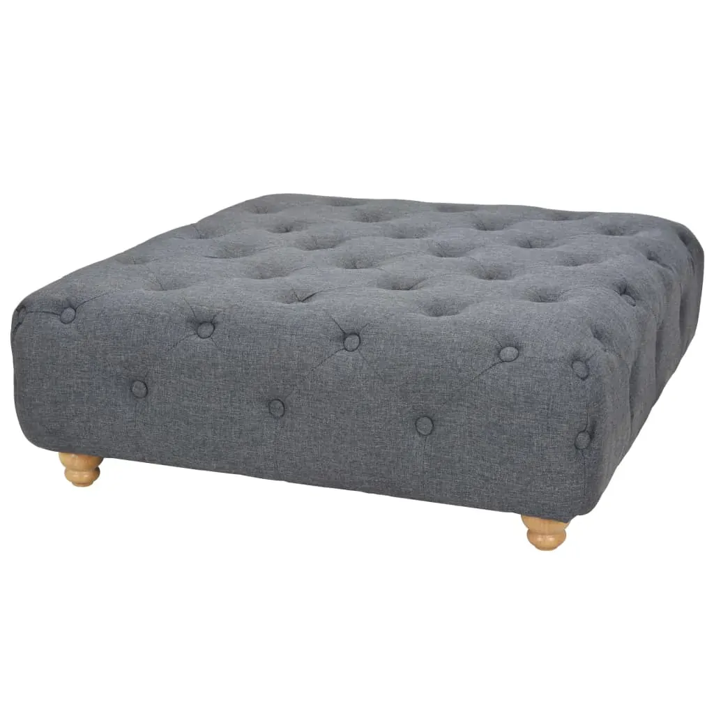 Pouffe Fabric 80x80x30 cm Dark Grey Pouffe Fabric 80x80x30 cm Dark Grey