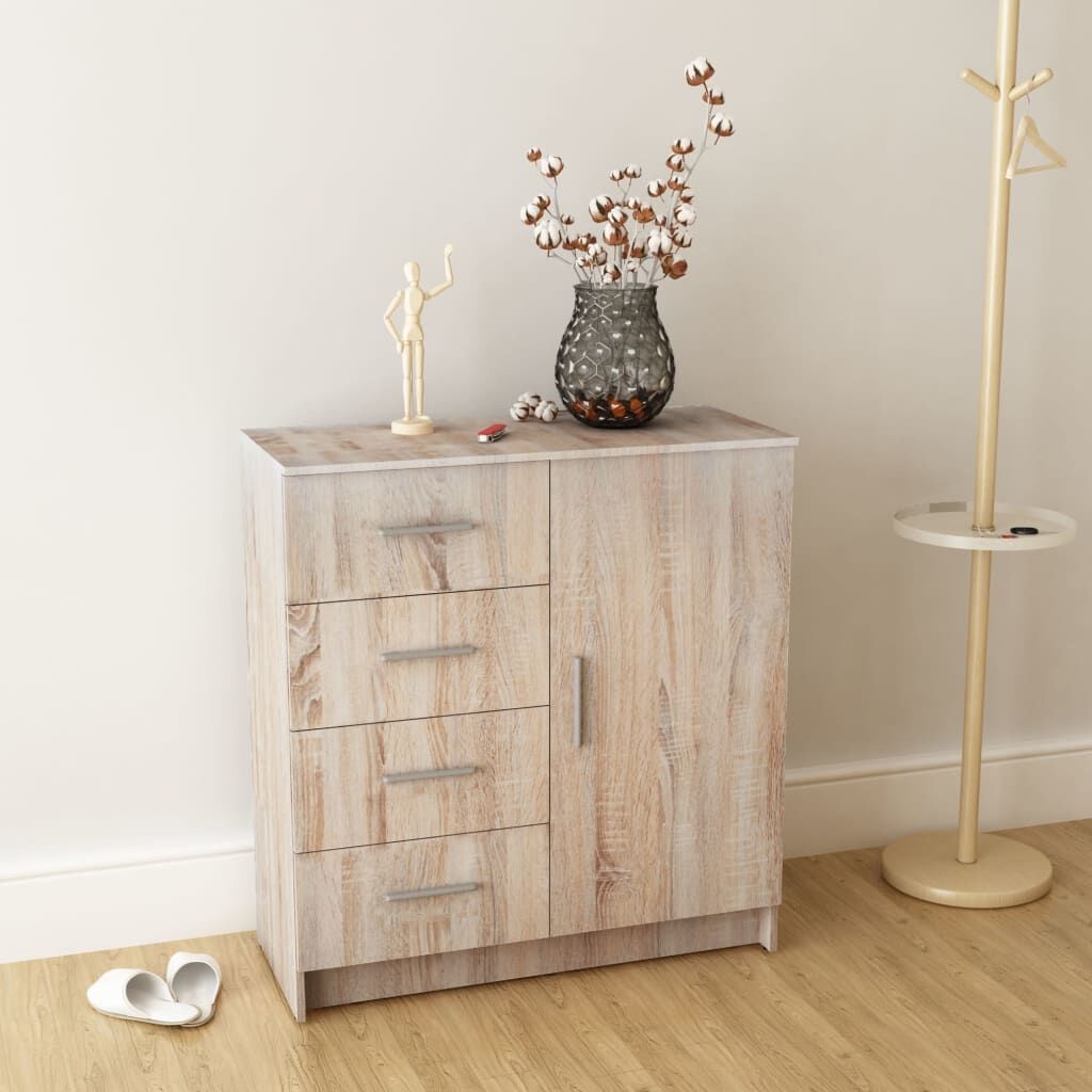 Sideboard Engineered Wood 79x35x88 cm Oak Sideboard Engineered Wood 79x35x88 cm Oak