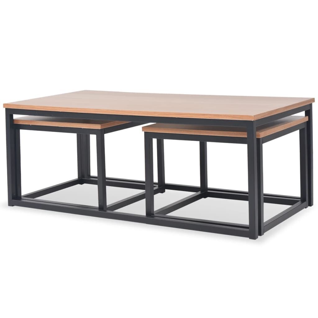 Coffee Table Set 3 Pieces Ash Coffee Table Set 3 Pieces Ash