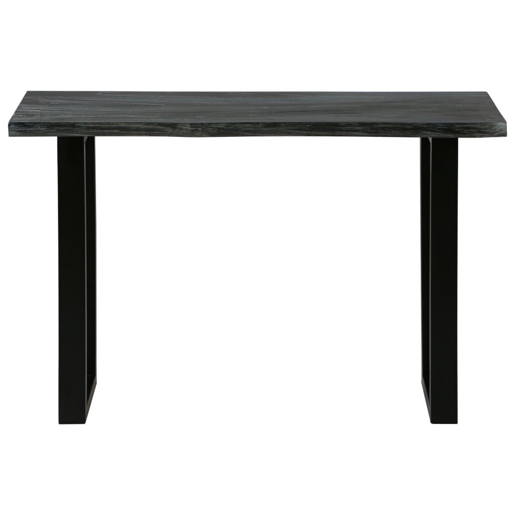 Console Table Solid Mindi Wood 110x35x75 cm Grey Console Table Solid Mindi Wood 110x35x75 cm Grey
