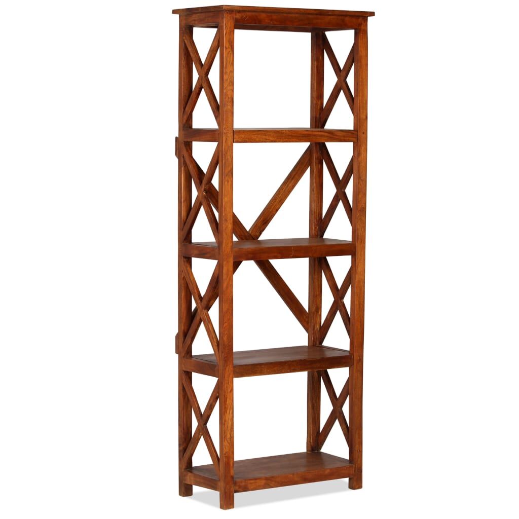 Bookshelf Solid Acacia Wood Honey Finish 60x30x160 cm Bookshelf Solid Acacia Wood Honey Finish 60x30x160 cm