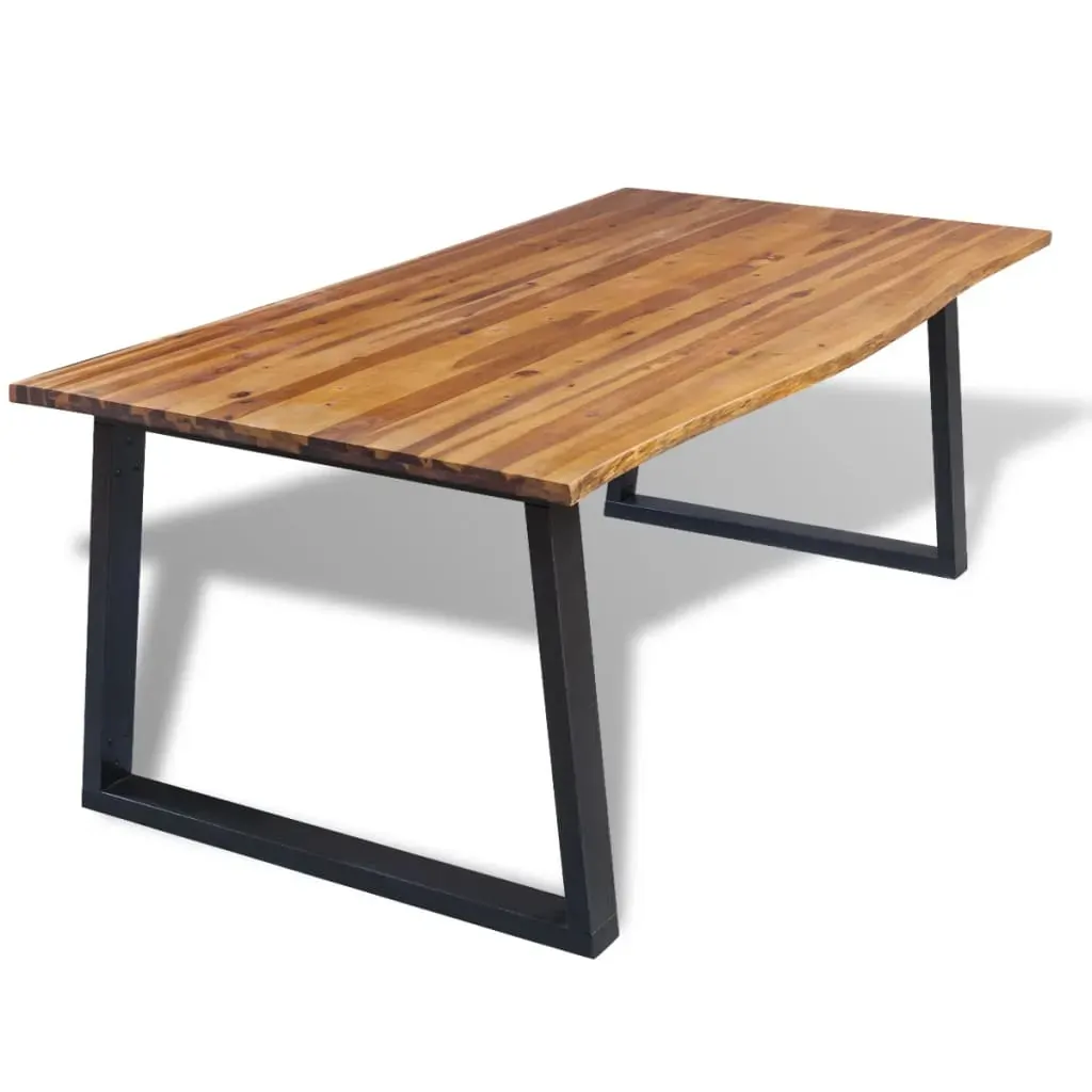 Dining Table Solid Acacia Wood 200x90x75 cm Dining Table Solid Acacia Wood 200x90x75 cm