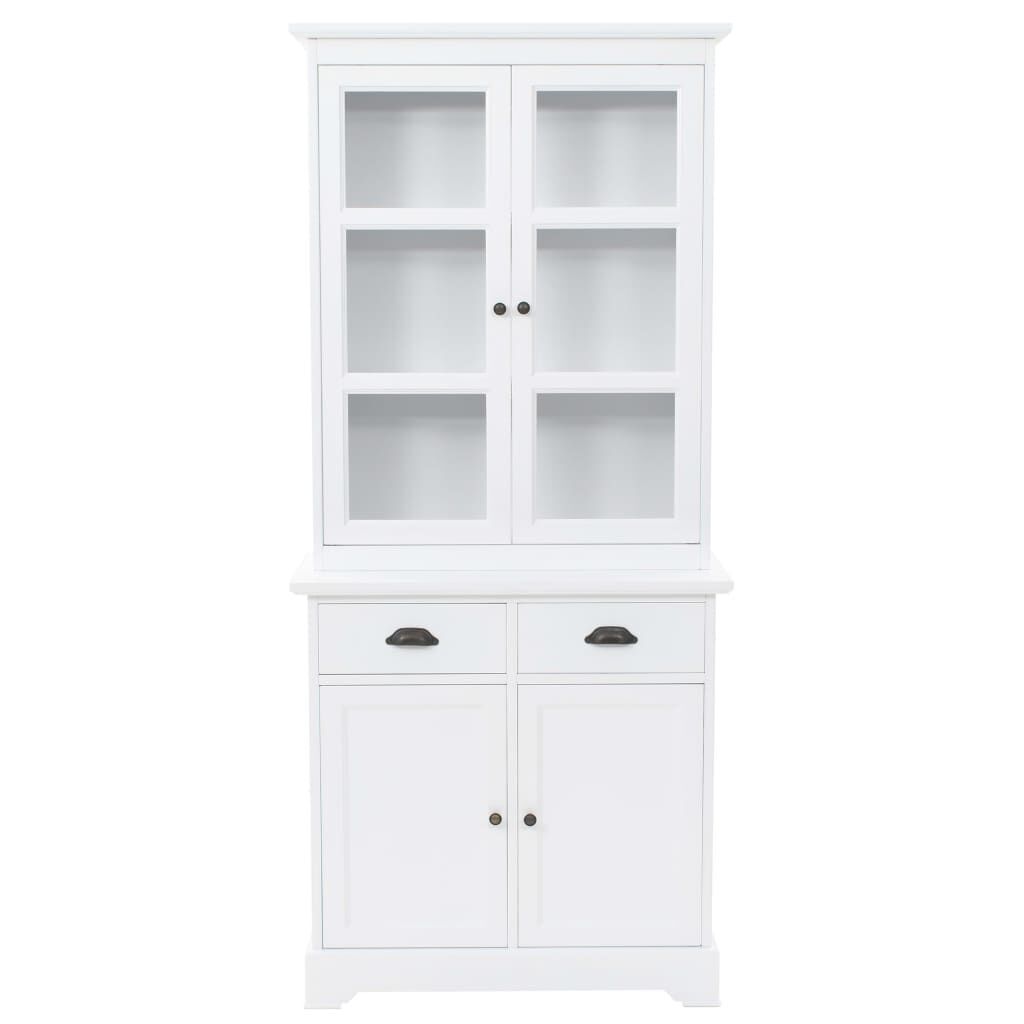 Welsh Dresser with 4 Doors MDF and Pinewood 80x40x180 cm Welsh Dresser with 4 Doors MDF and Pinewood 80x40x180 cm