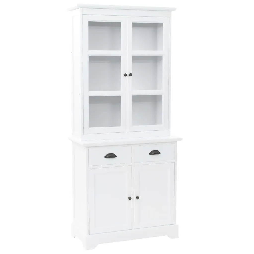 Welsh Dresser with 4 Doors MDF and Pinewood 80x40x180 cm Welsh Dresser with 4 Doors MDF and Pinewood 80x40x180 cm