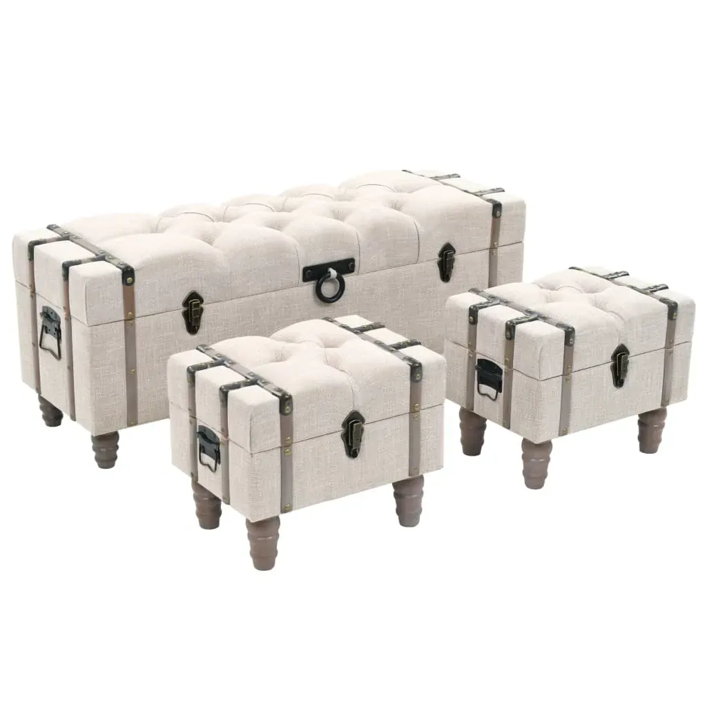 Storage Bench Set 3 pcs 112x37x45 cm Solid Wood and Steel Storage Bench Set 3 pcs 112x37x45 cm Solid Wood and Steel
