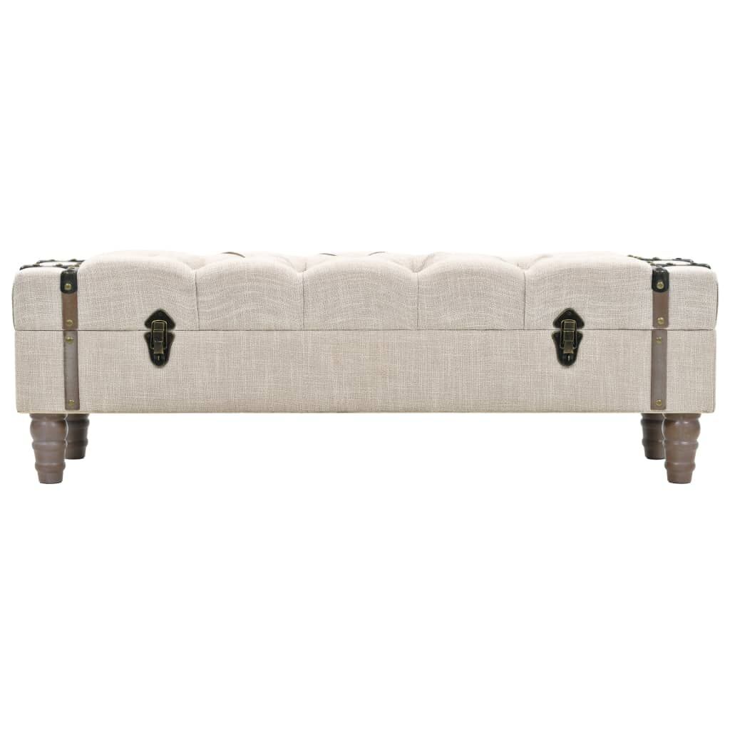 Storage Bench Solid Wood and Steel 111x34x37 cm Storage Bench Solid Wood and Steel 111x34x37 cm