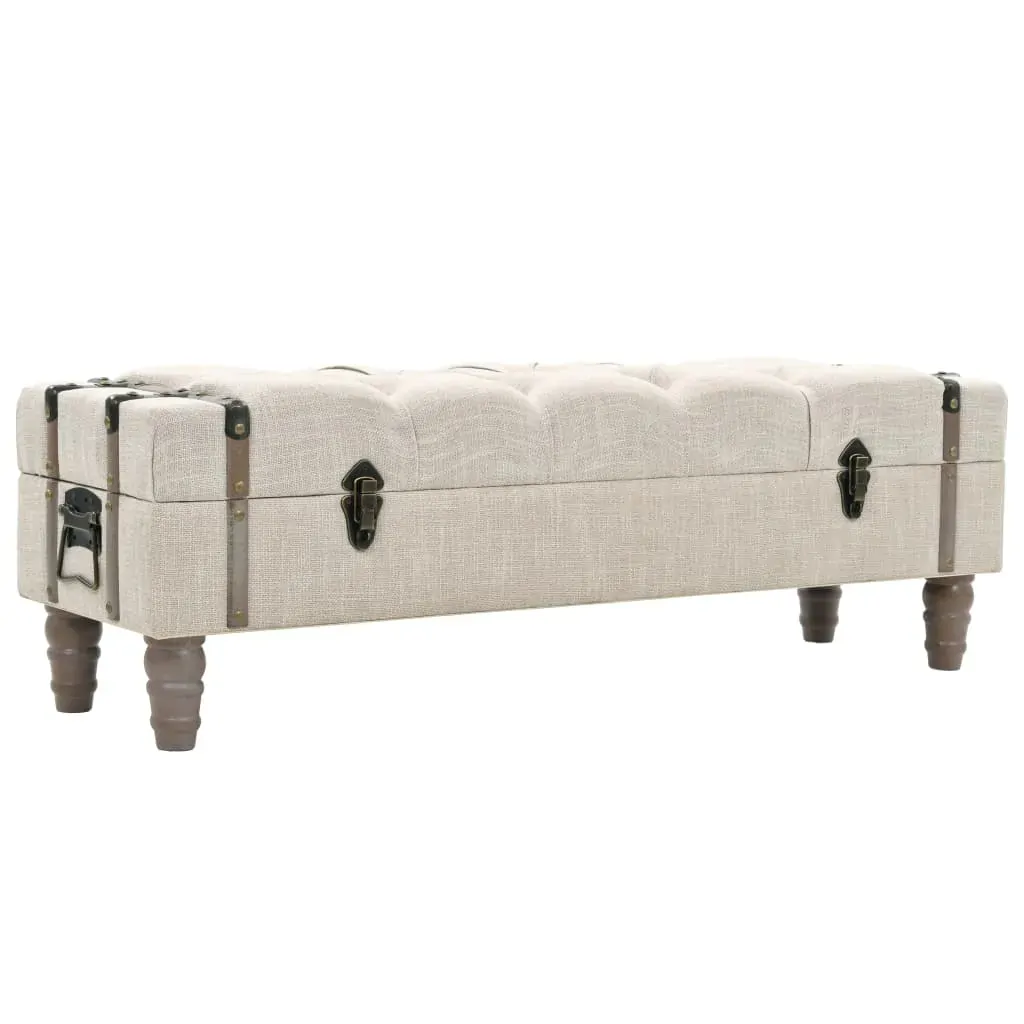 Storage Bench Solid Wood and Steel 111x34x37 cm Storage Bench Solid Wood and Steel 111x34x37 cm