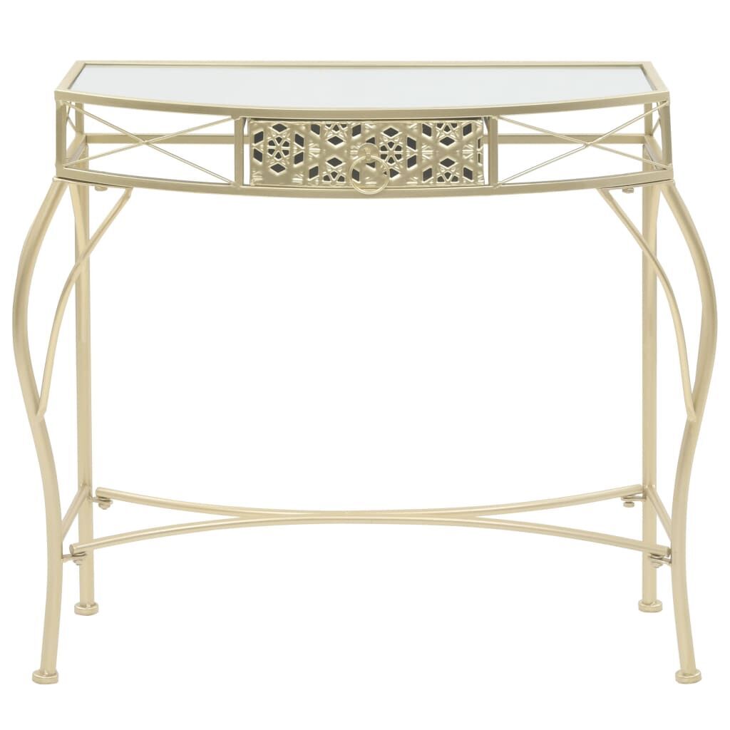 Side Table French Style Metal 82x39x76 cm Gold Side Table French Style Metal 82x39x76 cm Gold