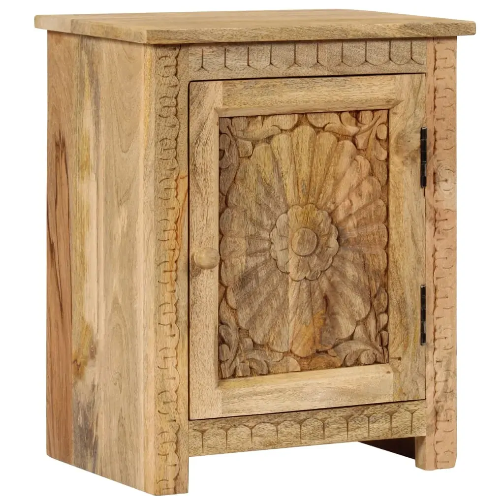 Bedside Table Solid Mango Wood 40x30x50 cm Bedside Table Solid Mango Wood 40x30x50 cm