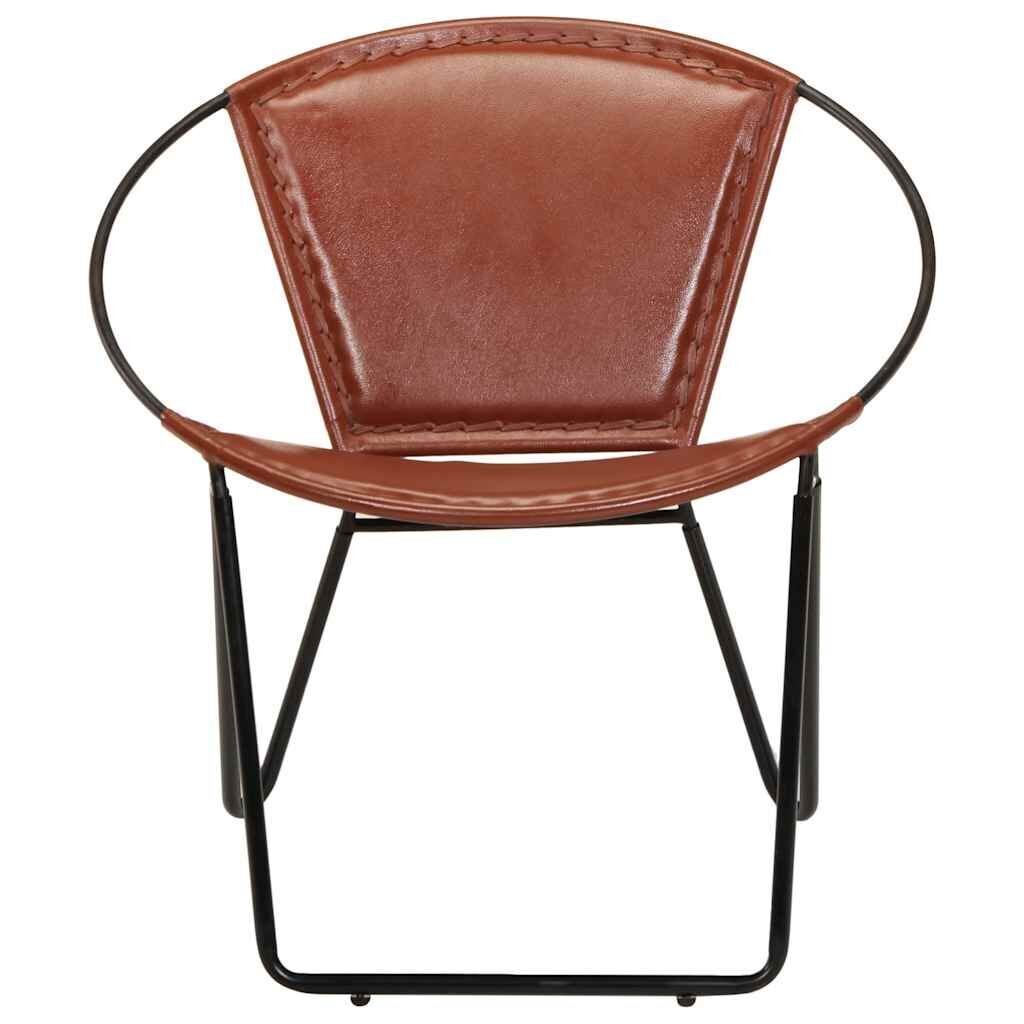 Chair Brown Real Leather Chair Brown Real Leather