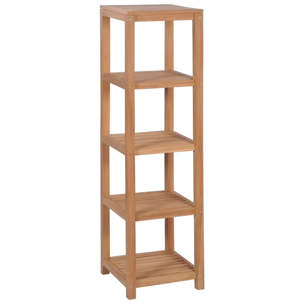 4-Tier Bathroom Storage Rack Solid Teak 42x42x165 cm 4-Tier Bathroom Storage Rack Solid Teak 42x42x165 cm
