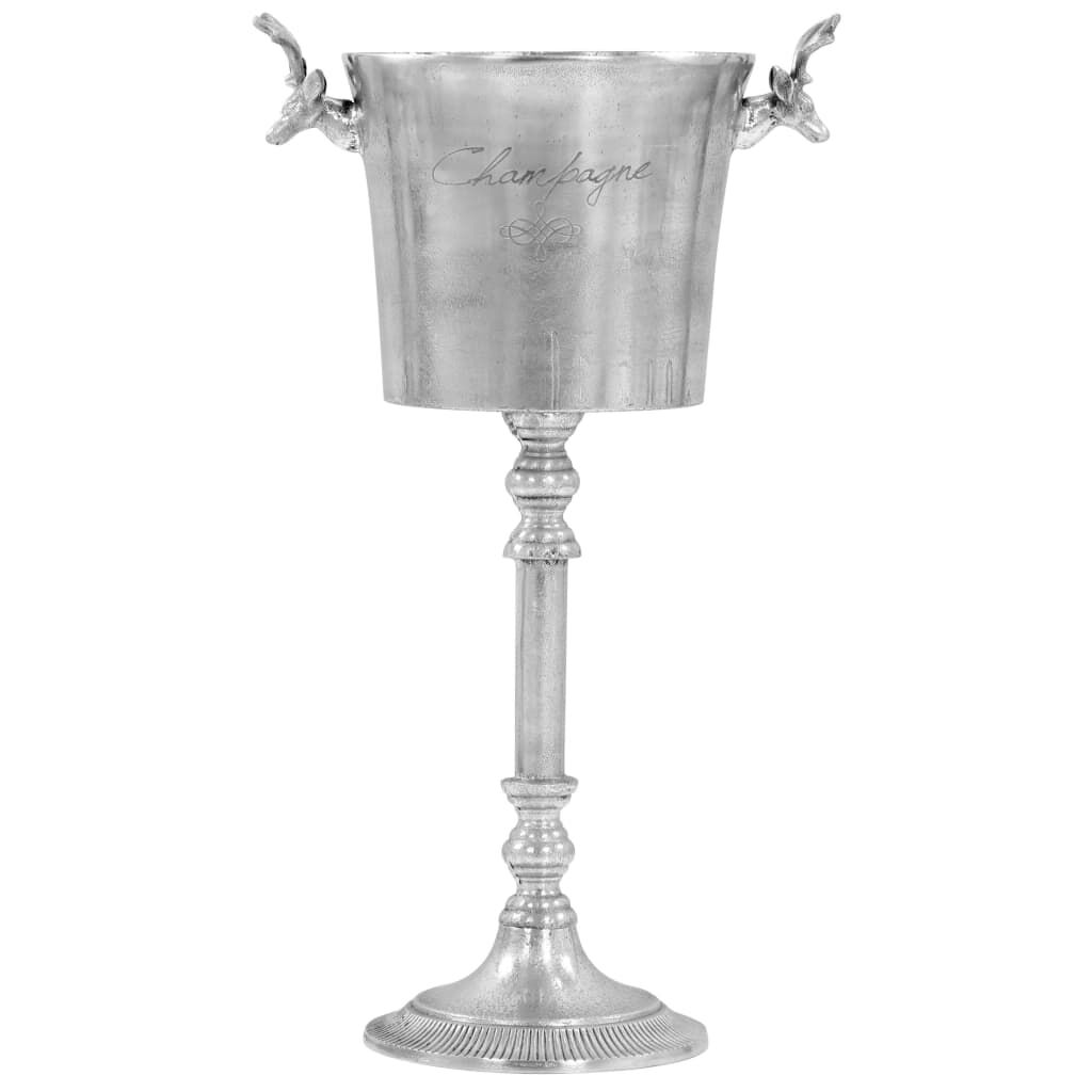Champagne Cooler Solid Aluminium 39x29x71 cm Silver Champagne Cooler Solid Aluminium 39x29x71 cm Silver