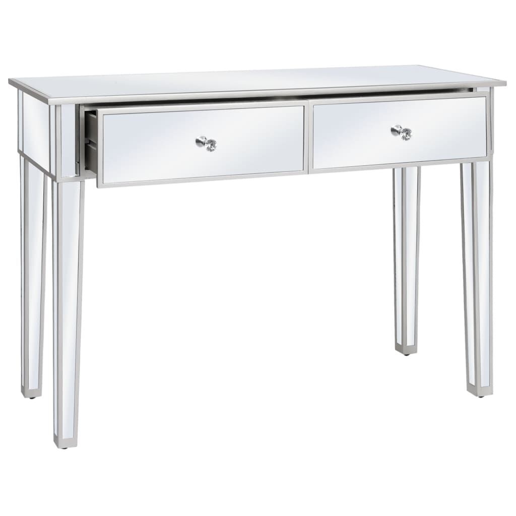 Mirrored Console Table MDF and Glass 106.5x38x76.5 cm Mirrored Console Table MDF and Glass 106.5x38x76.5 cm