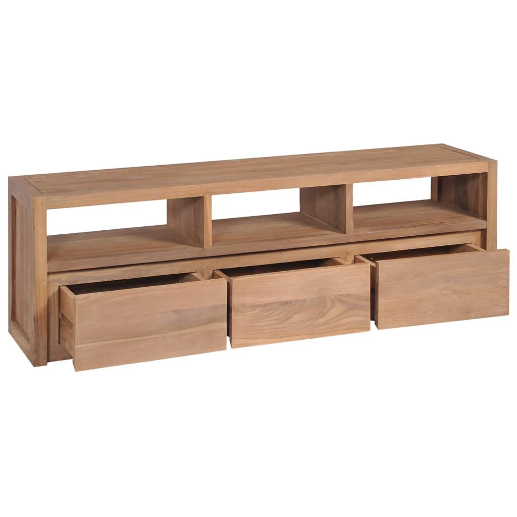 TV Cabinet Solid Teak Wood with Natural Finish 120x30x40 cm TV Cabinet Solid Teak Wood with Natural Finish 120x30x40 cm