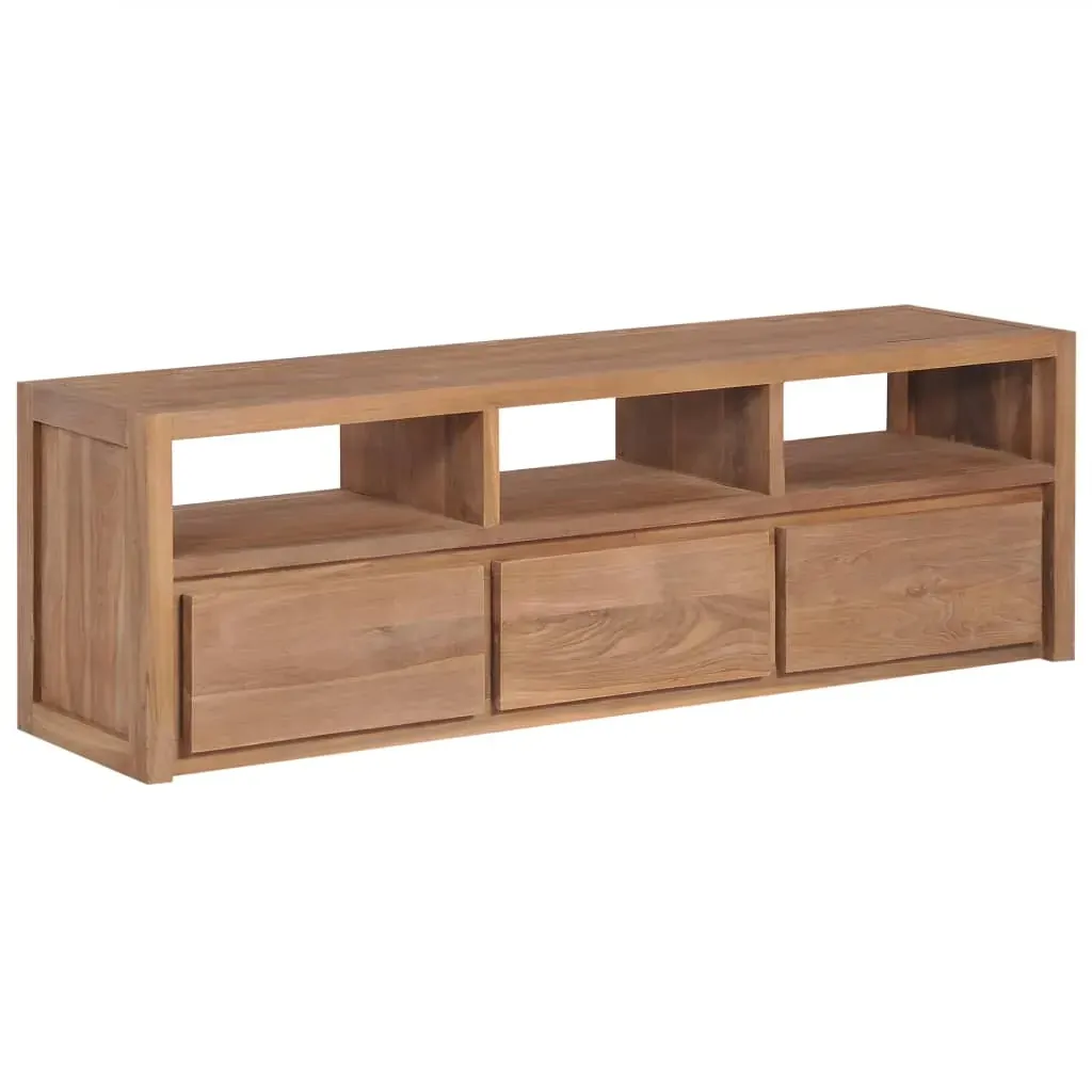 TV Cabinet Solid Teak Wood with Natural Finish 120x30x40 cm TV Cabinet Solid Teak Wood with Natural Finish 120x30x40 cm