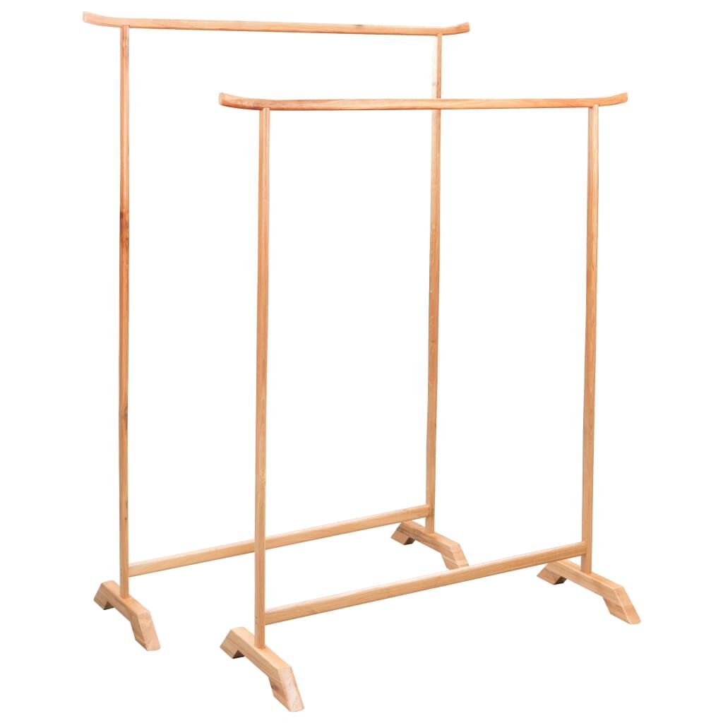 Clothes Racks 2 pcs Solid Oak Wood Clothes Racks 2 pcs Solid Oak Wood