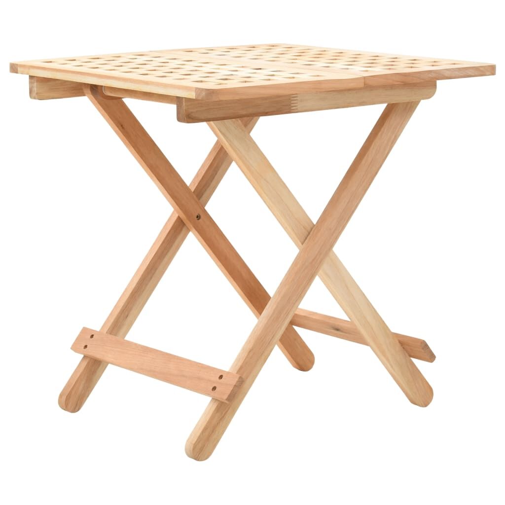 Foldable Side Table Solid Walnut Wood 50x50x49 cm Foldable Side Table Solid Walnut Wood 50x50x49 cm