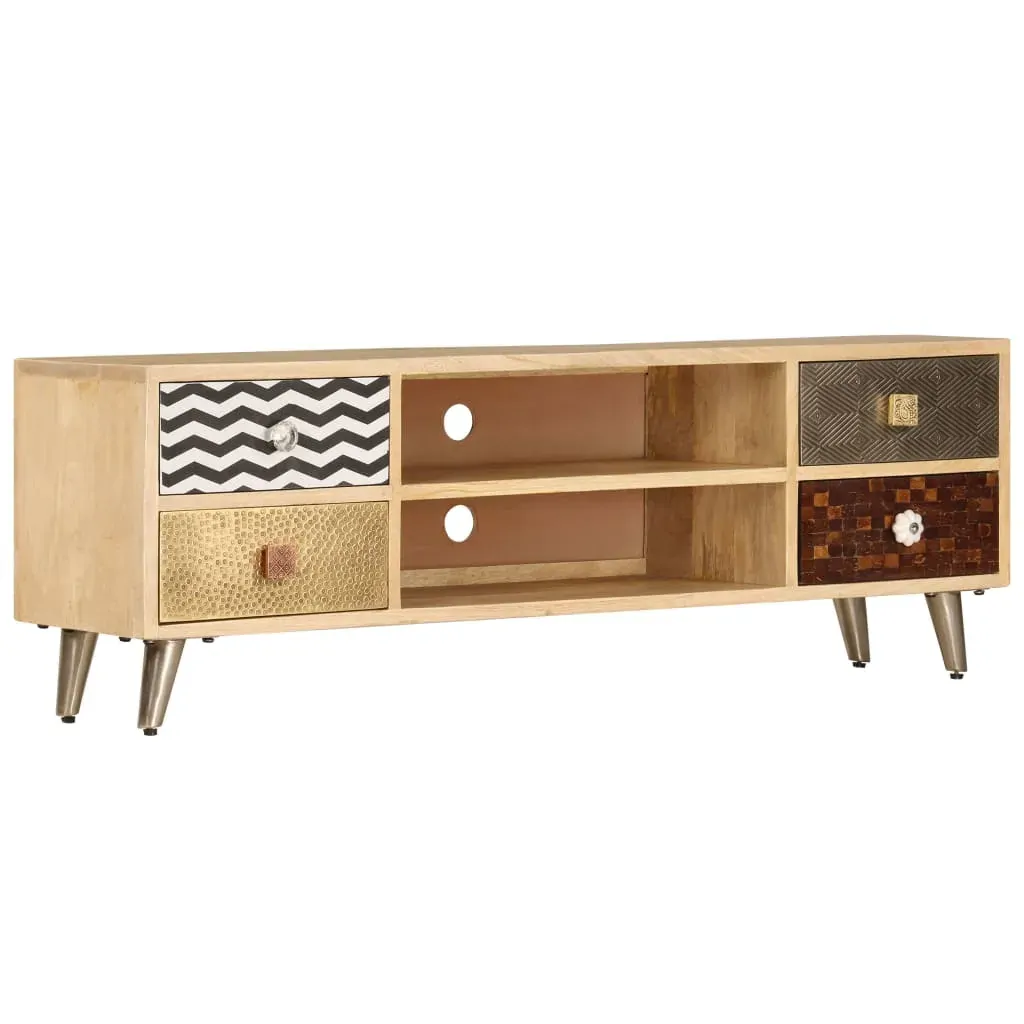 TV Cabinet 120x30x40 cm Solid Mango Wood TV Cabinet 120x30x40 cm Solid Mango Wood