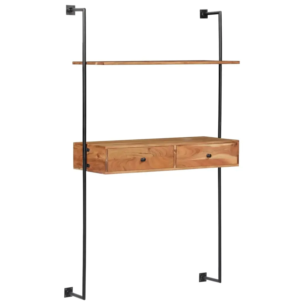 Wall Desk 90x40x170 cm Solid Acacia Wood Wall Desk 90x40x170 cm Solid Acacia Wood