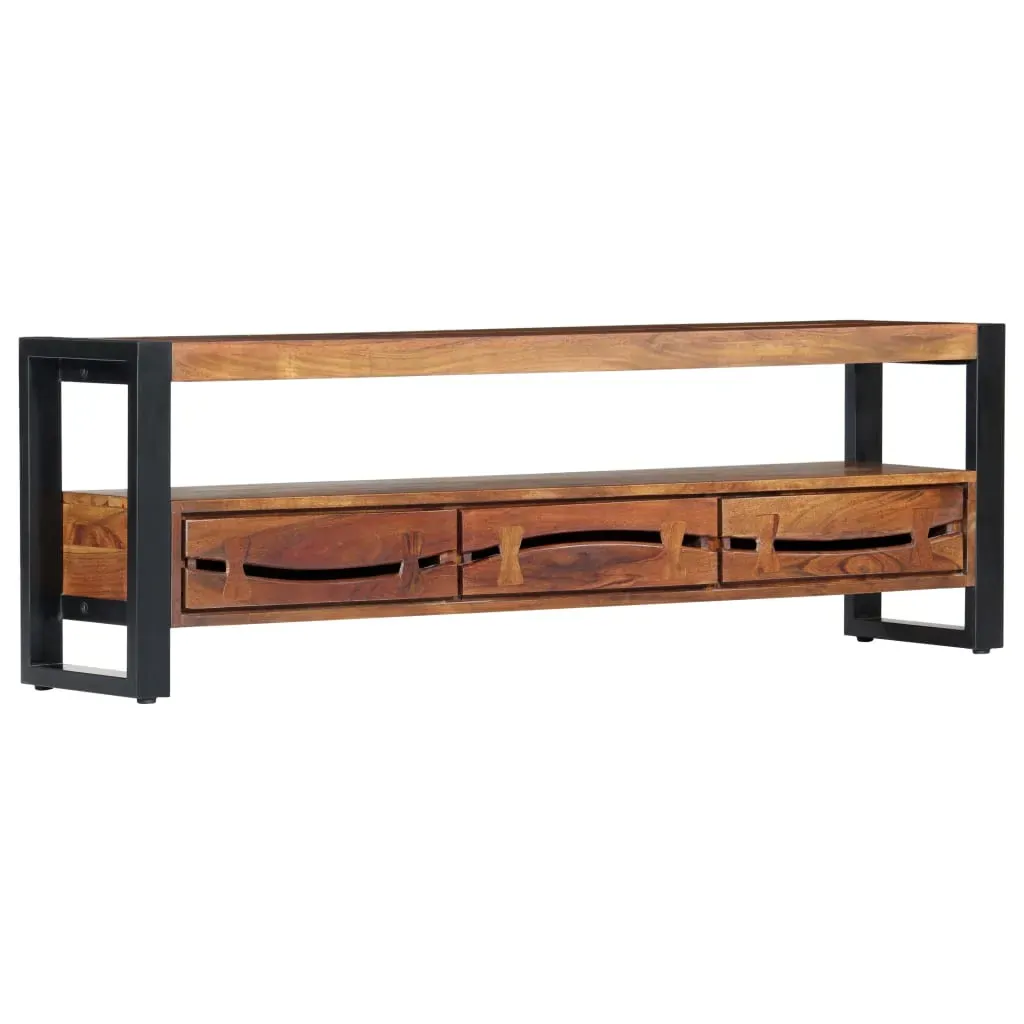 TV Cabinet 140x30x45 cm Solid Acacia Wood TV Cabinet 140x30x45 cm Solid Acacia Wood