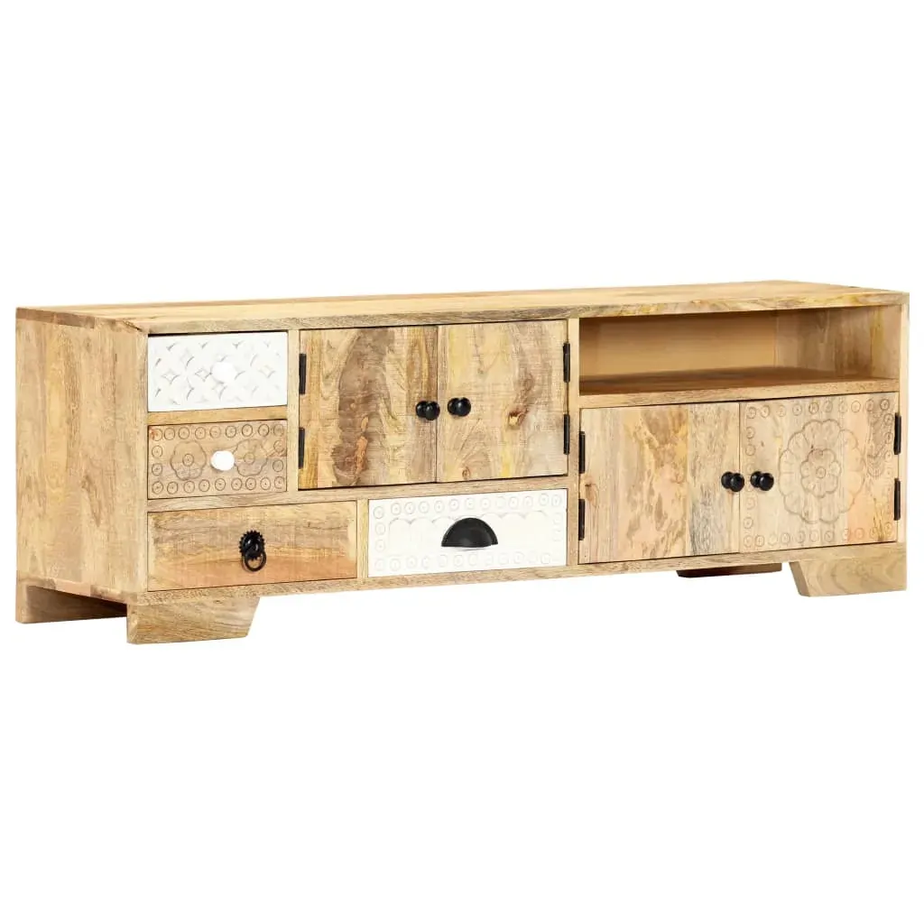 TV Cabinet 120x30x40 cm Solid Mango Wood TV Cabinet 120x30x40 cm Solid Mango Wood
