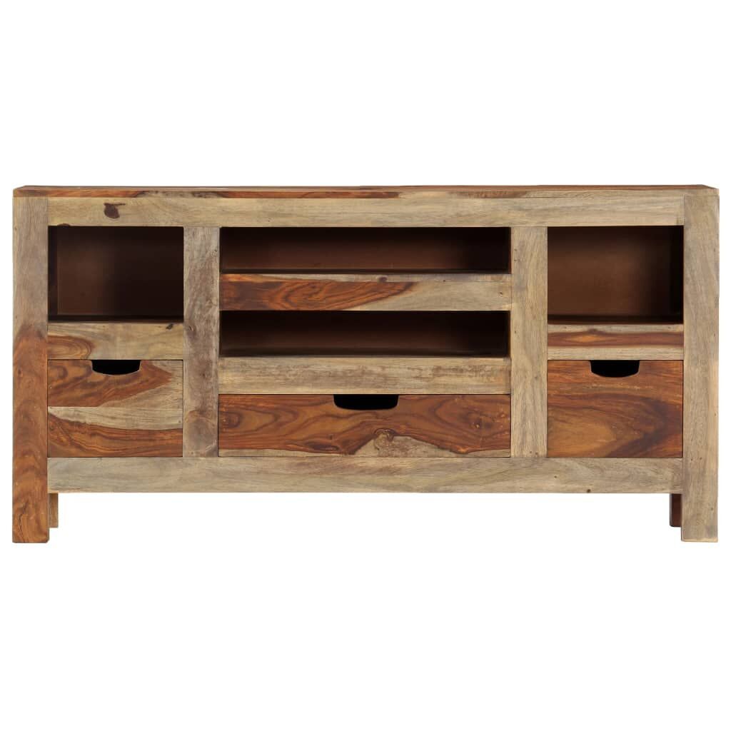 Sideboard Grey 100x30x50 cm Solid Acacia Wood Sideboard Grey 100x30x50 cm Solid Acacia Wood