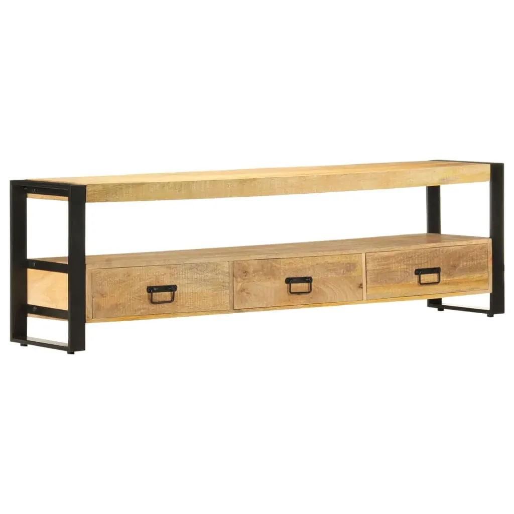 TV Cabinet 150x30x45 cm Solid Mango Wood TV Cabinet 150x30x45 cm Solid Mango Wood