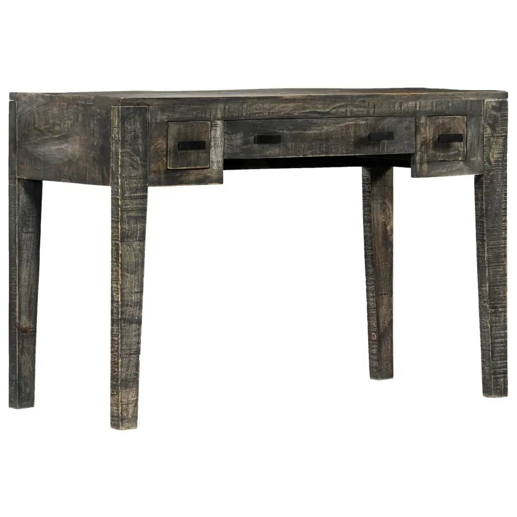 Desk Black 110x50x75 cm Solid Mango Wood Desk Black 110x50x75 cm Solid Mango Wood