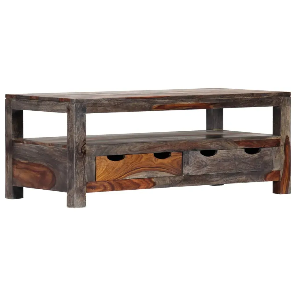 Coffee Table Grey 100x50x40 cm Solid Sheesham Wood Coffee Table Grey 100x50x40 cm Solid Sheesham Wood