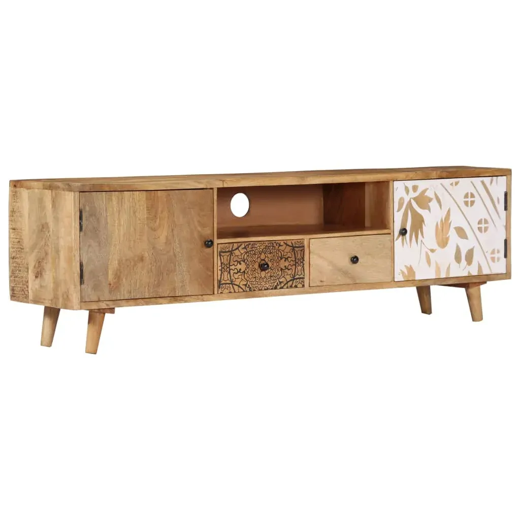 TV Cabinet 140x30x40 cm Solid Mango Wood TV Cabinet 140x30x40 cm Solid Mango Wood
