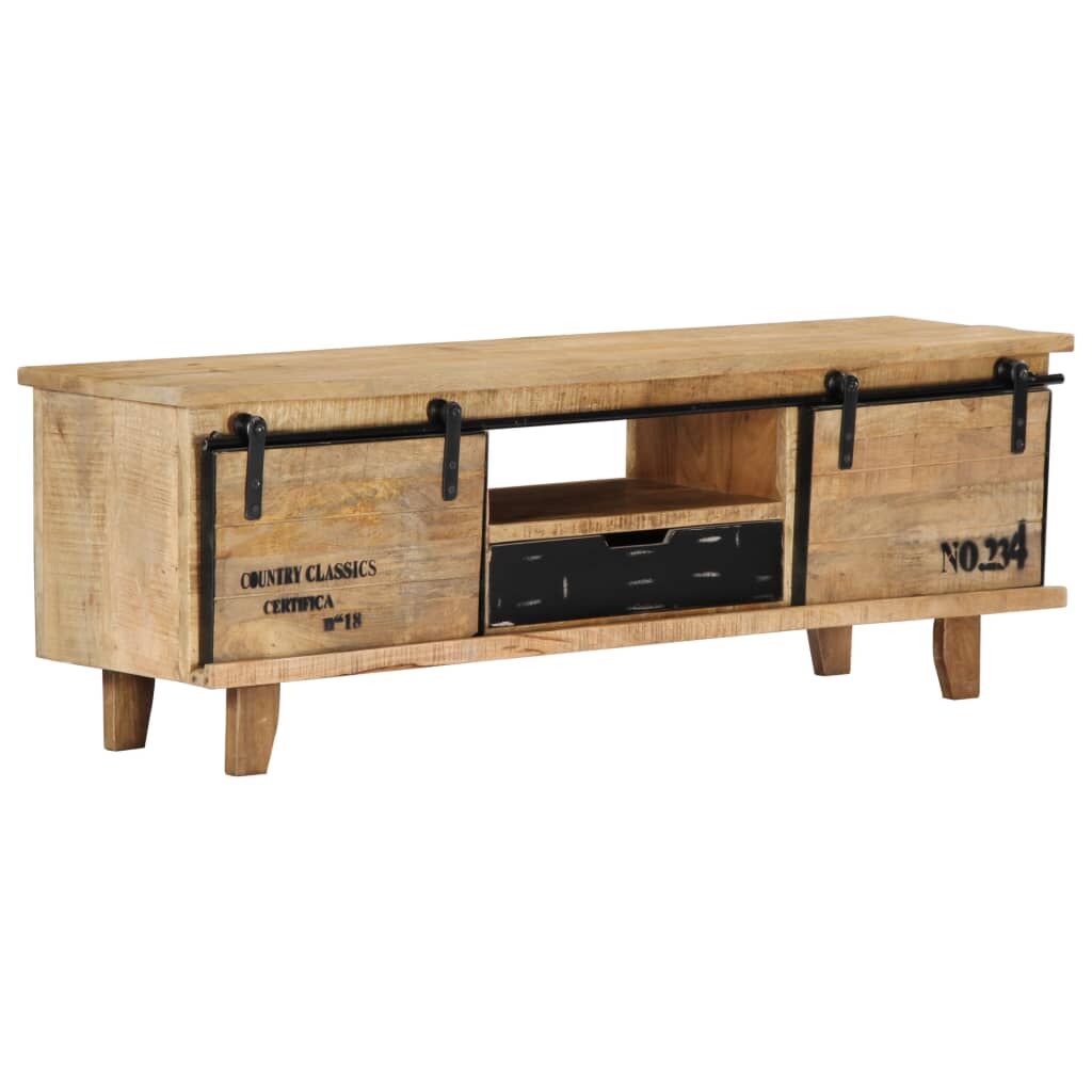 TV Cabinet 120x30x40 cm Solid Mango Wood TV Cabinet 120x30x40 cm Solid Mango Wood