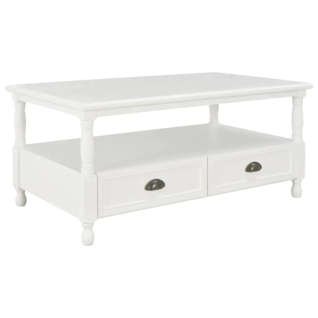 Coffee Table White 100x55x45 cm Wood Coffee Table White 100x55x45 cm Wood