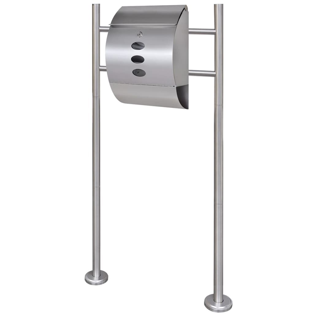 Mailbox on Stand Stainless Steel Mailbox on Stand Stainless Steel