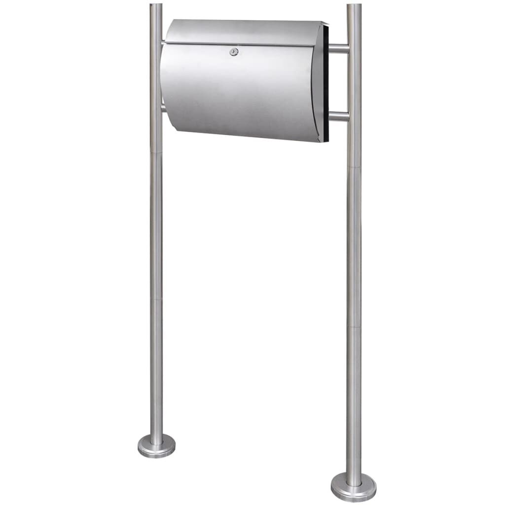 Mailbox on Stand Stainless Steel Mailbox on Stand Stainless Steel