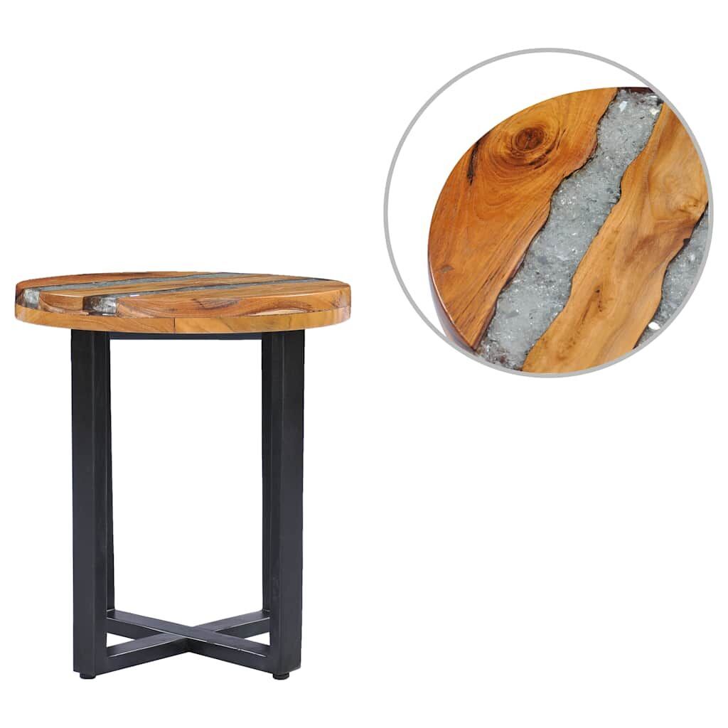 Coffee Table 40x45 cm Solid Teak Wood and Polyresin Coffee Table 40x45 cm Solid Teak Wood and Polyresin