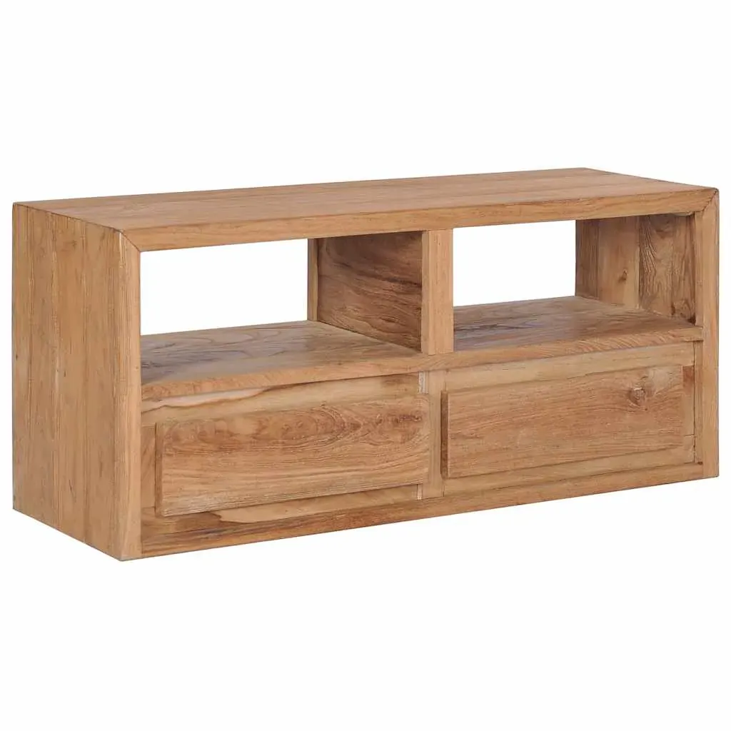 TV Cabinet 90x30x40 cm Solid Teak Wood TV Cabinet 90x30x40 cm Solid Teak Wood