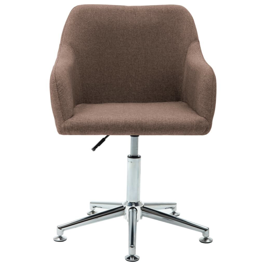 Swivel Dining Chair Brown Fabric Swivel Dining Chair Brown Fabric