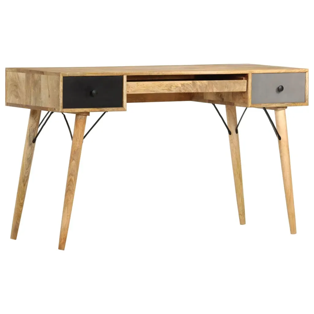 Desk with Drawers 130x50x80 cm Solid Mango Wood Desk with Drawers 130x50x80 cm Solid Mango Wood