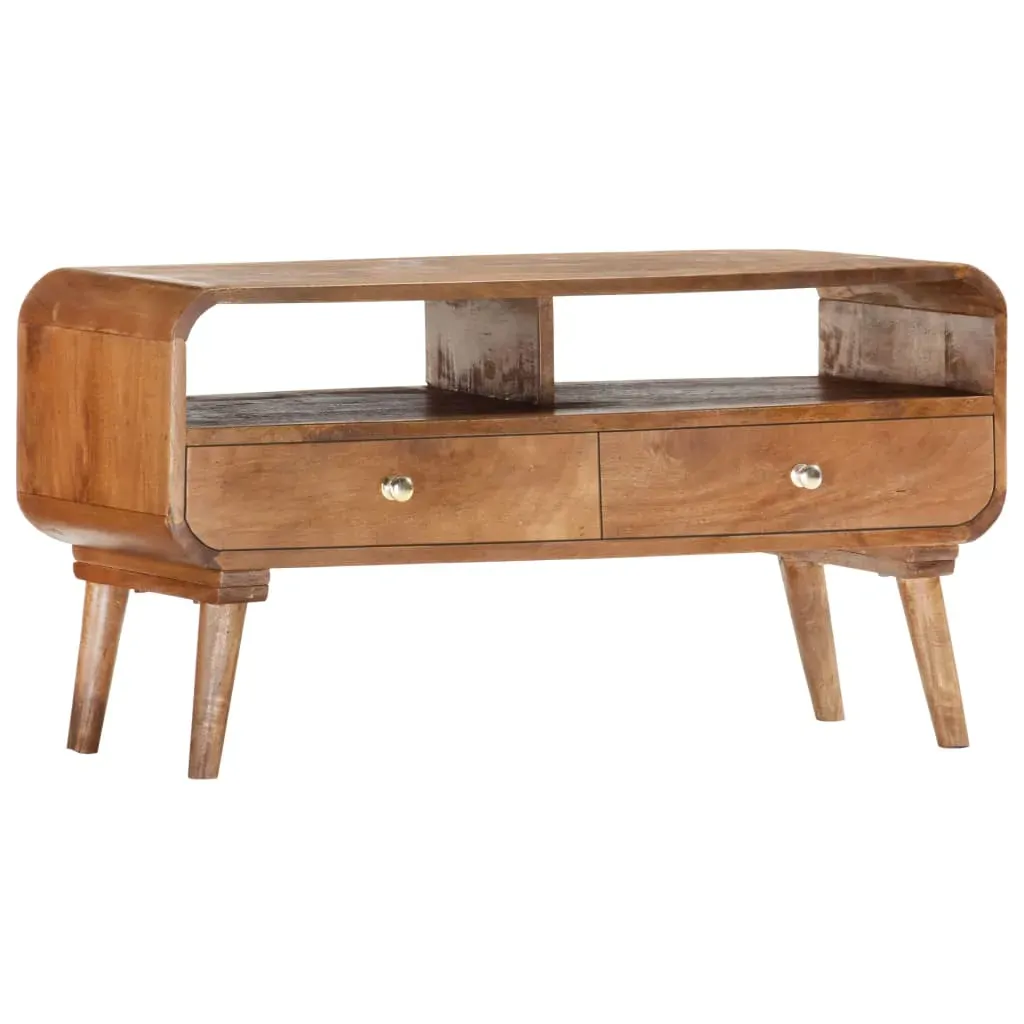 TV Cabinet 90x35x47 cm Solid Mango Wood TV Cabinet 90x35x47 cm Solid Mango Wood