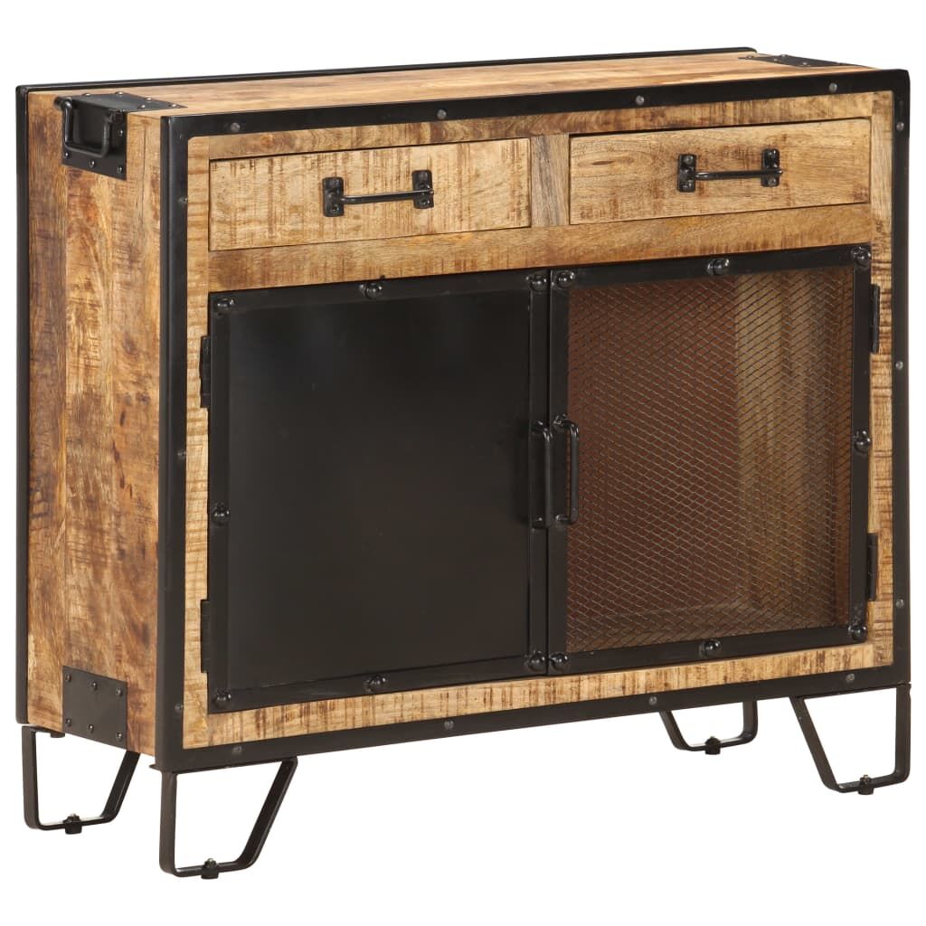 Sideboard 80x31x71 cm Solid Rough Mango Wood Sideboard 80x31x71 cm Solid Rough Mango Wood