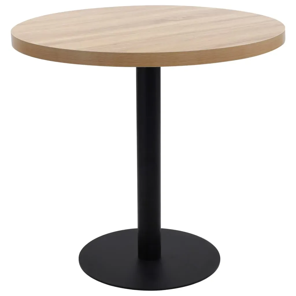 Bistro Table Light Brown 80 cm MDF Bistro Table Light Brown 80 cm MDF