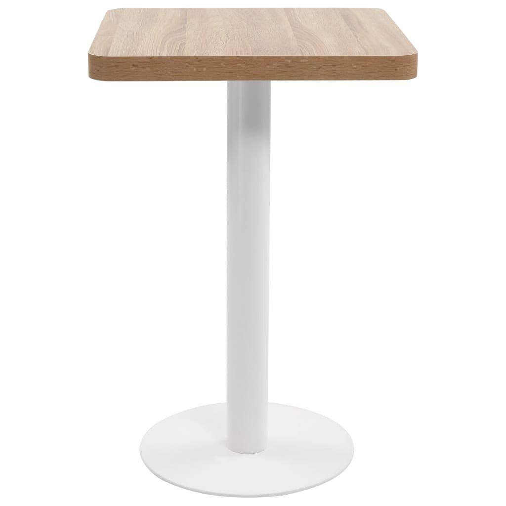 Bistro Table Light Brown 50x50 cm MDF Bistro Table Light Brown 50x50 cm MDF