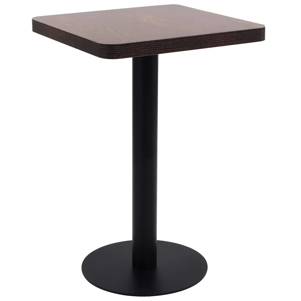 Bistro Table Dark Brown 50x50 cm MDF Bistro Table Dark Brown 50x50 cm MDF