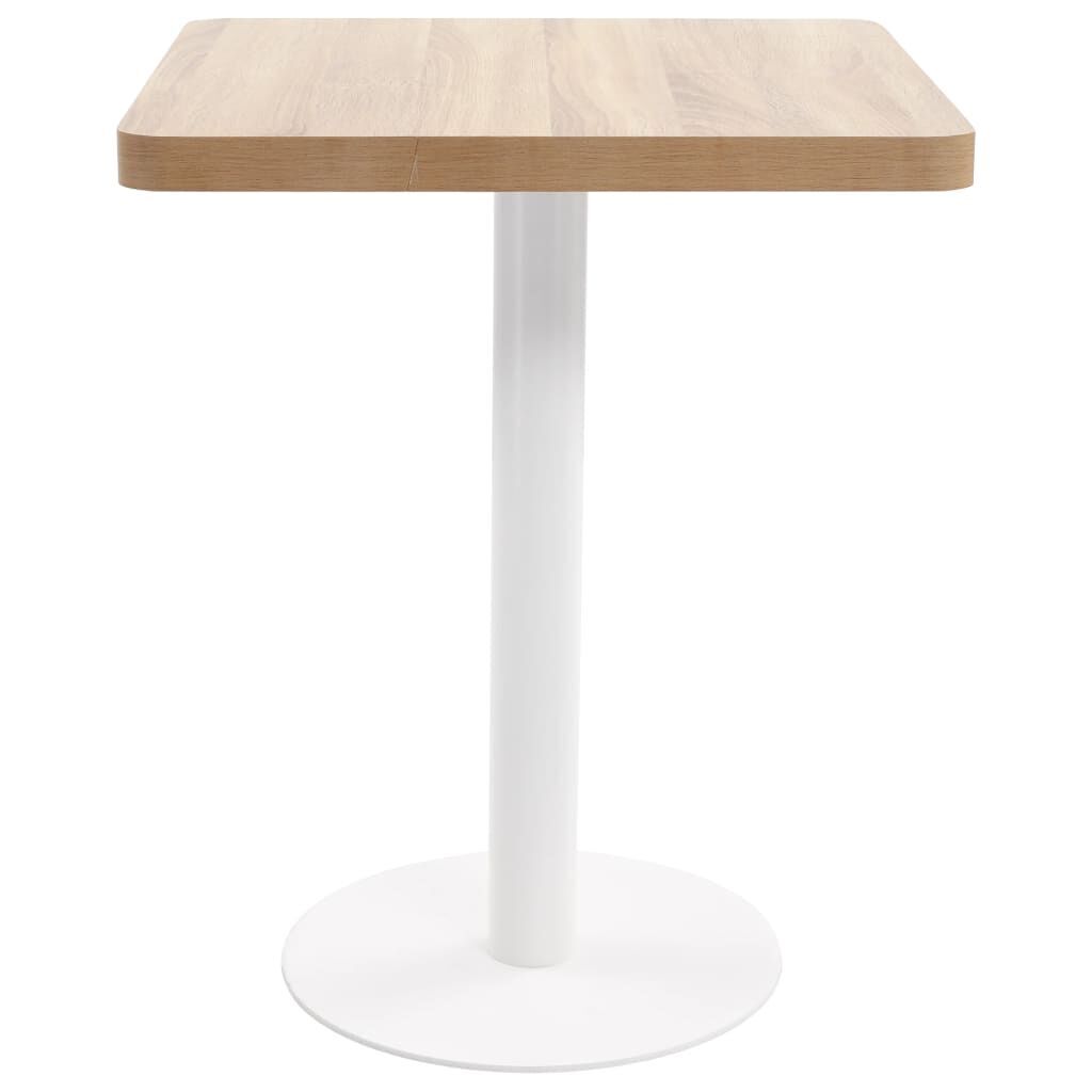 Bistro Table Light Brown 60x60 cm MDF Bistro Table Light Brown 60x60 cm MDF