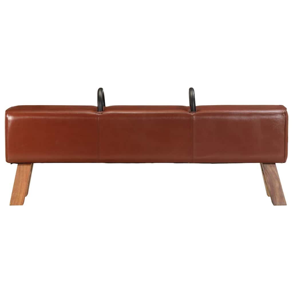Vintage Turnbock Bench with Handles Real Goat Leather Vintage Turnbock Bench with Handles Real Goat Leather