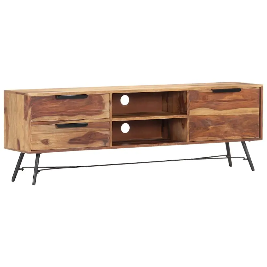 TV Cabinet 140x28x47 cm Solid Acacia Wood TV Cabinet 140x28x47 cm Solid Acacia Wood