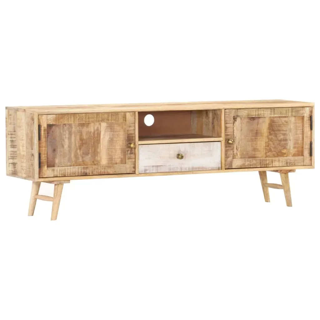 TV Cabinet 140x30x45 cm Solid Mango Wood TV Cabinet 140x30x45 cm Solid Mango Wood