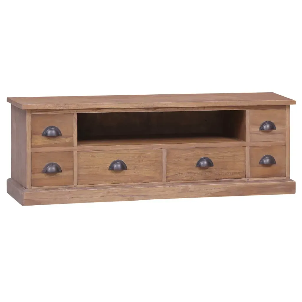 TV Cabinet 120x30x40 cm Solid Teak Wood TV Cabinet 120x30x40 cm Solid Teak Wood