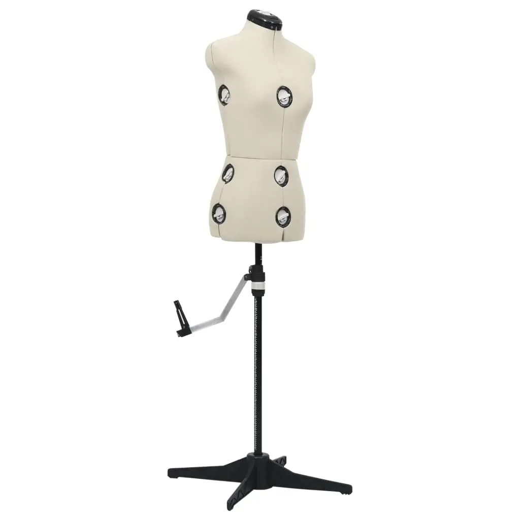 Adjustable Dress Form Female Cream S Size 33-40 Adjustable Dress Form Female Cream S Size 33-40